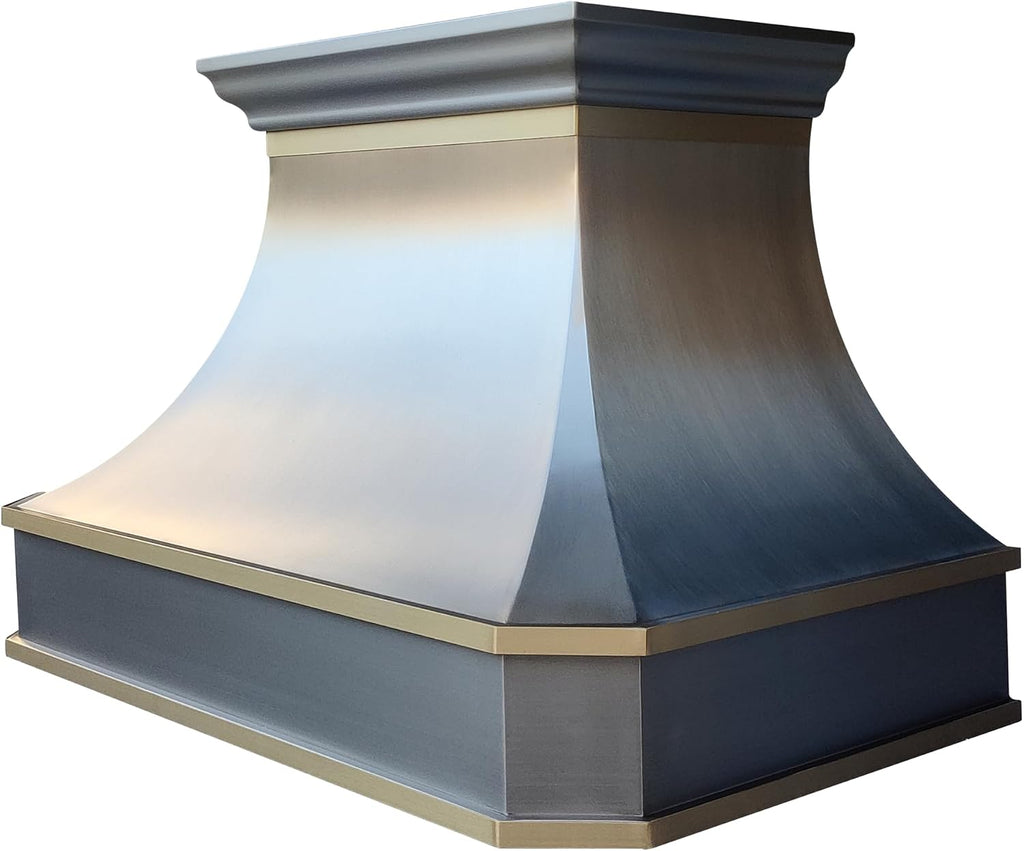 Island Mount Range Hood 4 Speed LED Lights