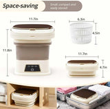 Portable Washing Machine, 16L Upgraded with Spin Basket, Small Washer portable for Underwear, Delicate Clothes, and