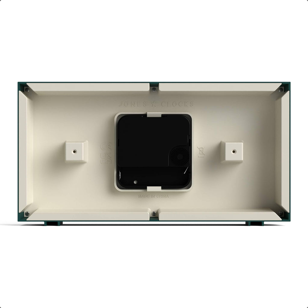 Odeon Desk Clock | Modern Rectangular Design | Dark Green