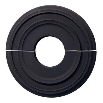 12" PU Black Split Ceiling Medallion for Light Fixture Fan Plate