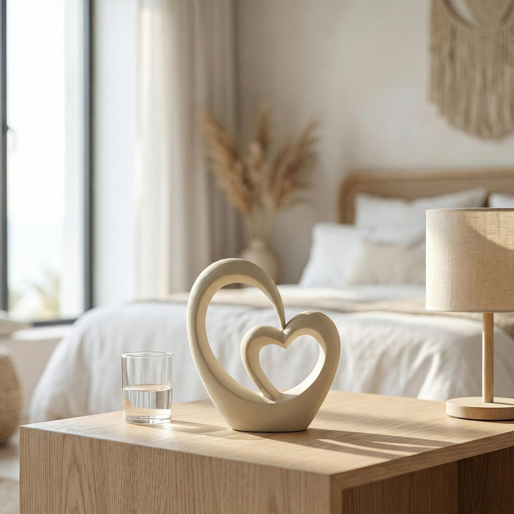 Ceramic Statue Home Decor Aesthetic Abstract Brushed Finish Sculpture Modern Decorative Statues Bedroom Bookshelf