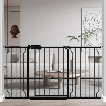53-57.5 Inch Wide Extra Wide Baby Gate Indoor for Stairs Doorway