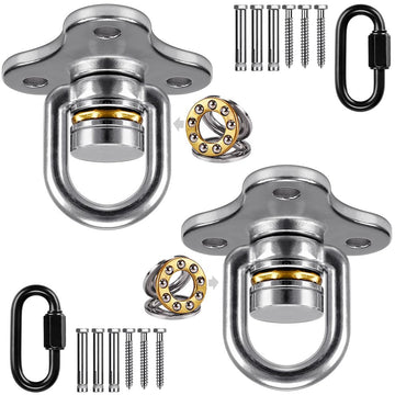2 Pack Tire Swing Swivel Hanger with Bearing Heavy Duty Swivel