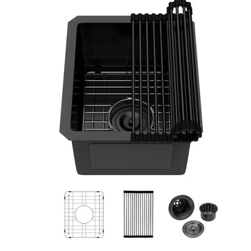 13 Inch Undermount Kitchen Sink Matte Black