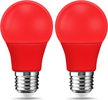 Red Light Bulb, 5W (40W Equivalent), E26 Base A15 LED Purple Bulb, Party Decoration, Porch, Home Lighting, Holiday