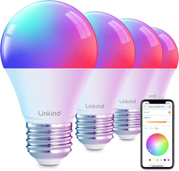 Smart Light Bulbs, Smart Bulb that Work with Alexa, Google Home, , LED Light Bulbs Color Changing RGBTW, 104