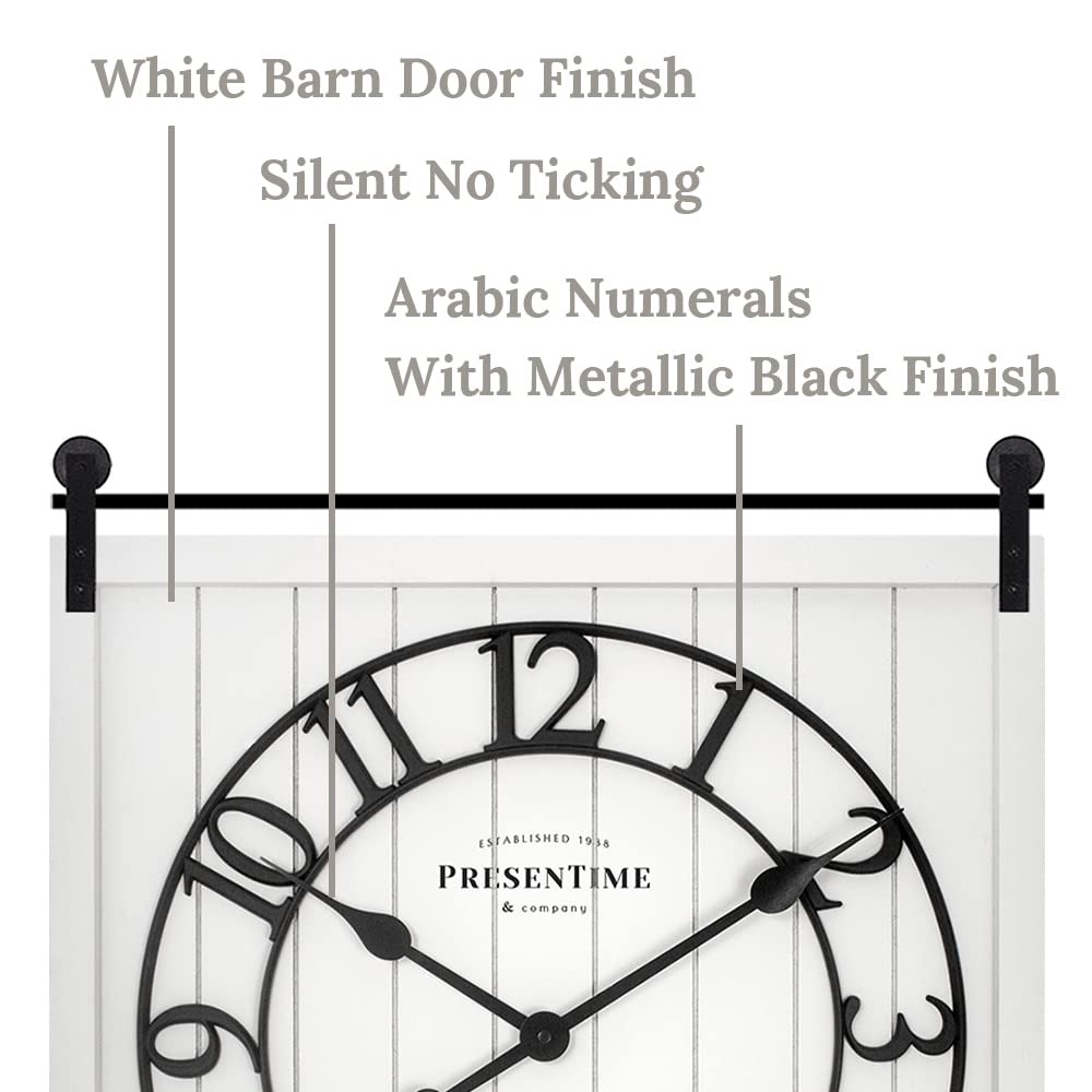 Farmhouse Barn Door Clock