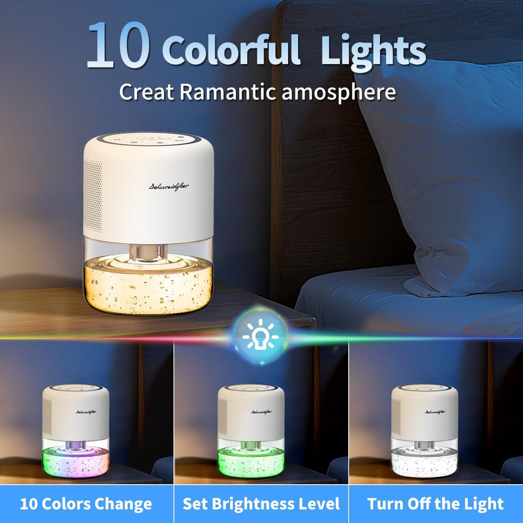 44oz(1.3L) Small Dehumidifier for Home Auto