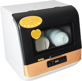 Countertop Mini Dishwasher, Portable 3 Washing Programs Dish Cleaner, Air-Dry Function Compact Dishw