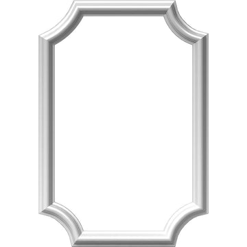 02 16"W x 24"H x 1/2"P Ashford Molded Scalloped Wainscot Wall Panel