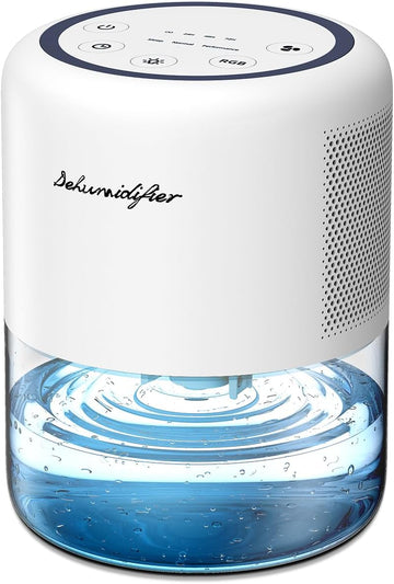44oz(1.3L) Small Dehumidifier for Home Auto