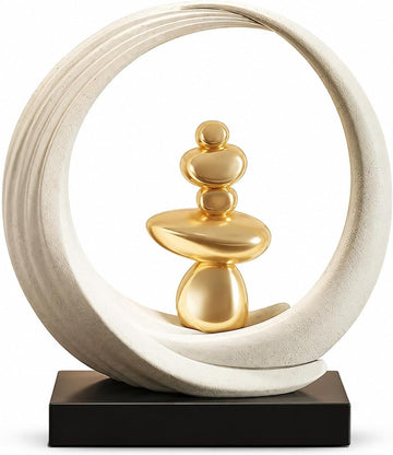Feng Shui Wealth Statue, Lucky Circular Decorations,Decor for Attracting Wealth Spiritual Decor, Shelves