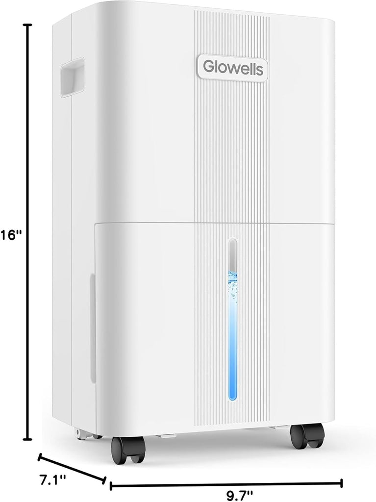 1600 Sq.ft Dehumidifiers for Home, 21 Pints Dehumidifier with Drain Hose for Basement