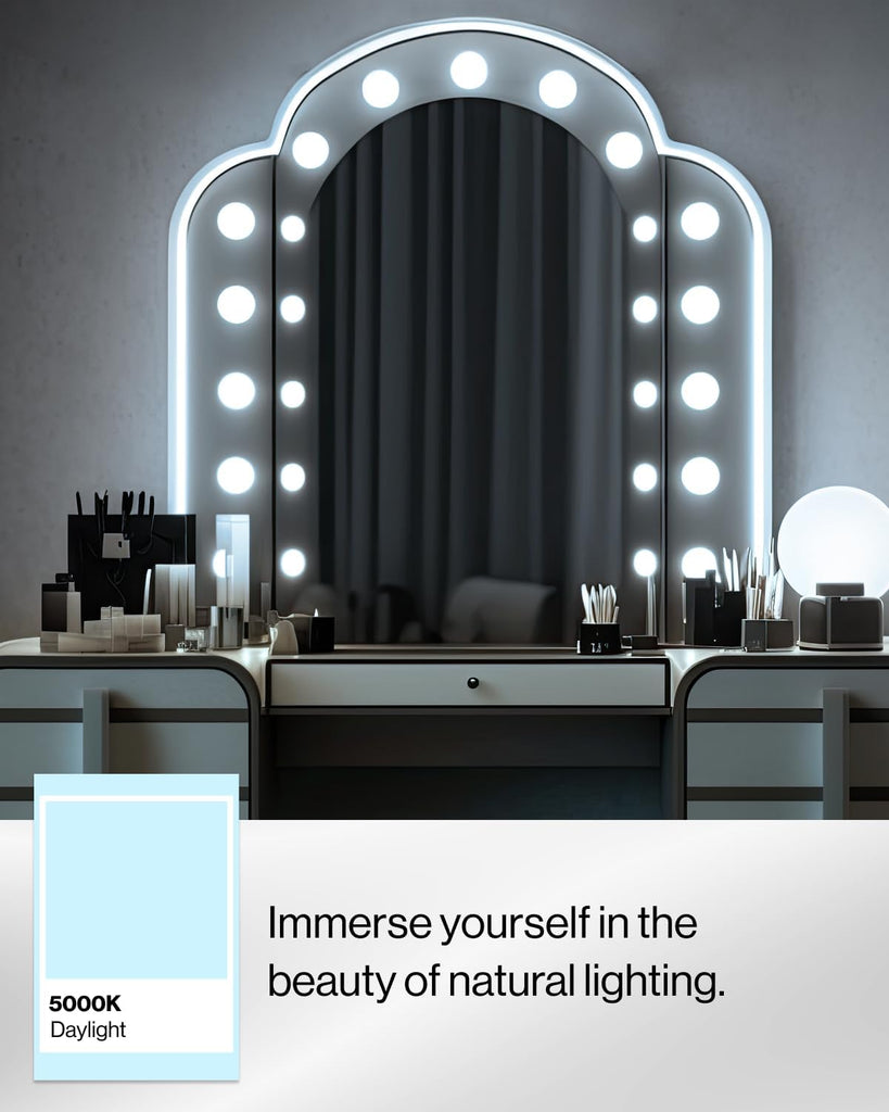 G25 LED Light Bulbs, Globe Vanity Lights for Bathroom High Output, 1000 LM, 11W (100W Equivalent), 5000K Daylight (4 Pack)