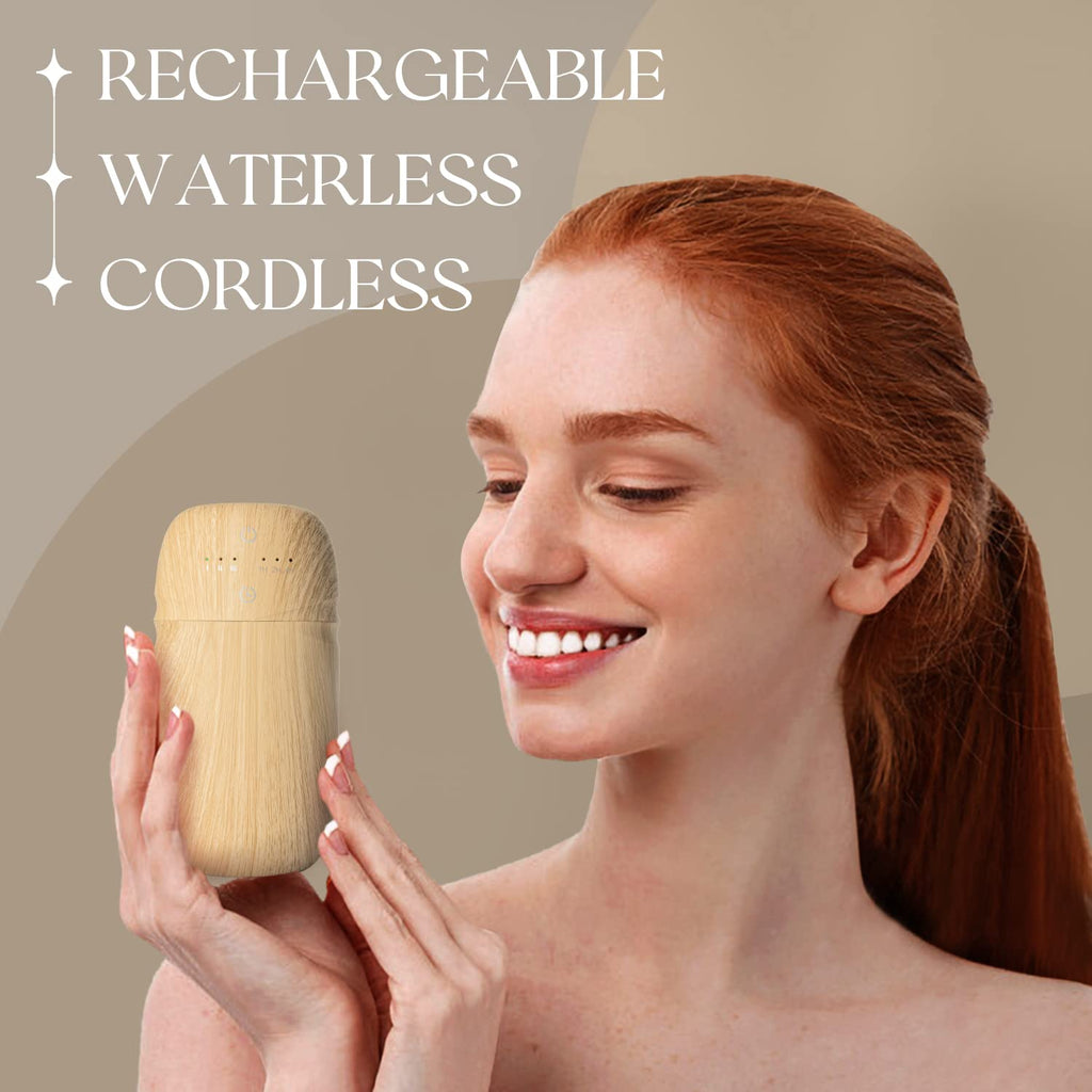 Waterless Essential Oil Diffuser, Rechargeable & Wireless Aromatherapy Diffuser, Portable Air Diffuser with Time