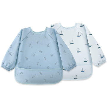 Baby Long Sleeve Bib Waterproof Sleeved Bib Smock for Baby