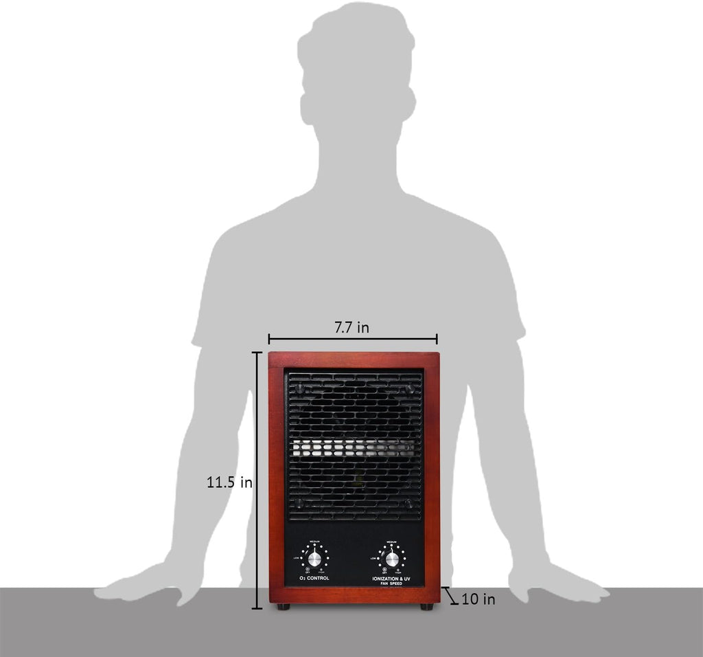 5-in-1 HEPA Air Purifier & Ozone Generator, Ionizer & Deodorizer for Up to 3,700 Sq/Ft - Included HE