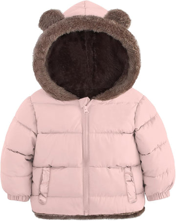 Baby Toddler Winter Coat Boys Girls Puffer Jacket with Hood