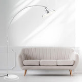 Modern 77" Arc Floor Lamp - Adjustable Sliver Standing Lamp, Rotatable Arch Metal Pole Task Lamp Ove