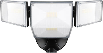 85W 10000LM Dusk to Dawn Outdoor Lighting, 4-Head Super Bright LED Flood Light, 5000K Daylight, IP65 Waterproof