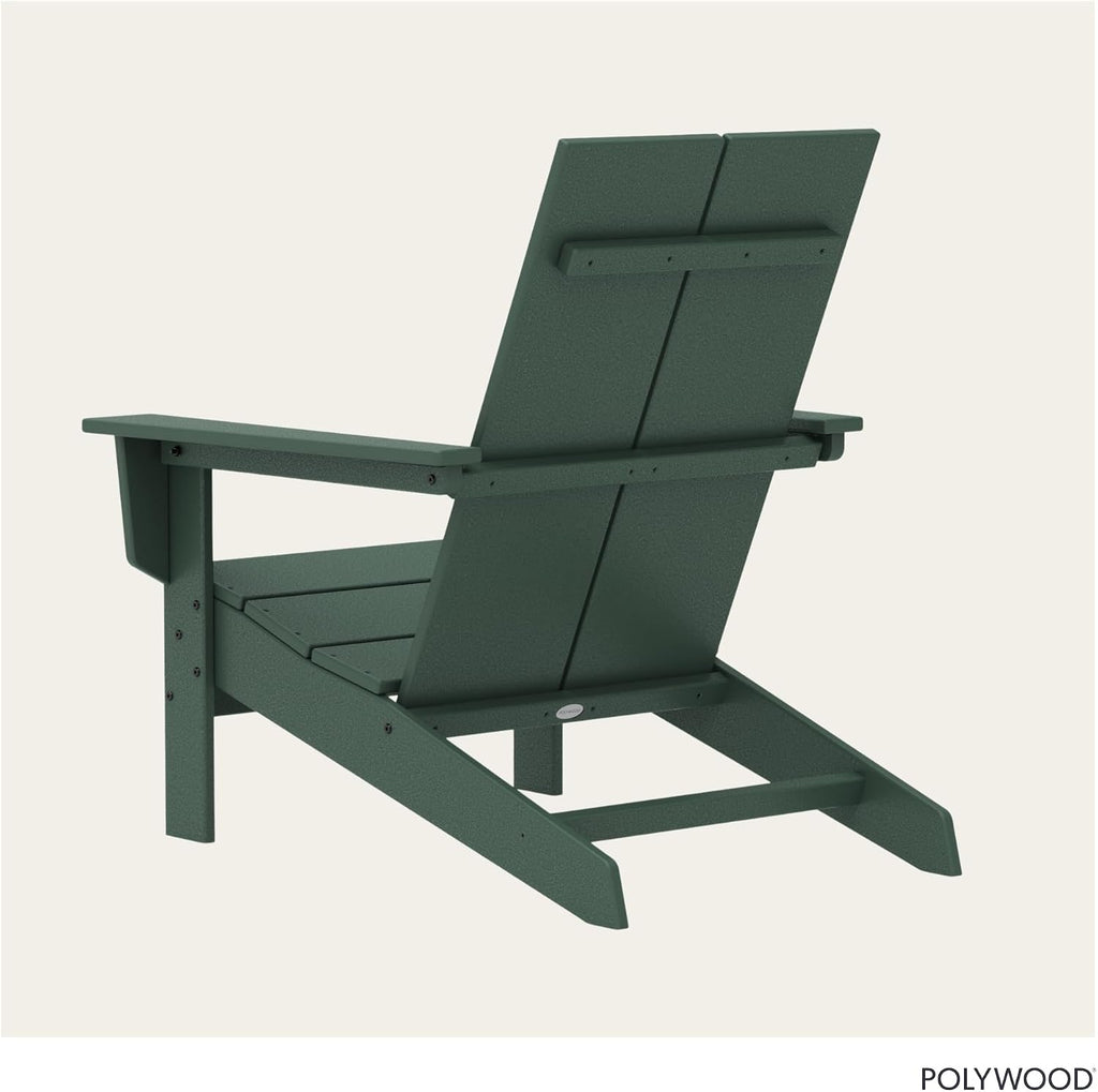 Contemporary Modern Oversized Adirondack Chair in Green