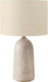 I 9905 Lighting, 27" H, Table Lamp, Beige Ceramic, Beige Shade, Contemporary, Modern