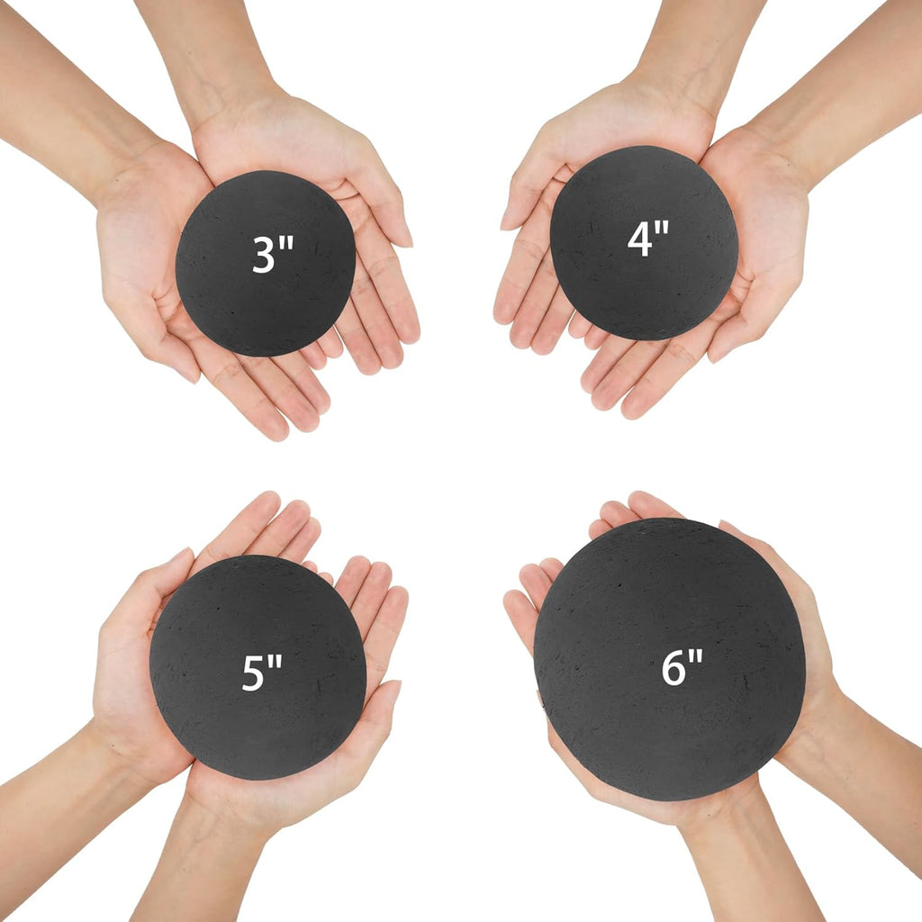 Ceramic Fire Pit Balls, Set of 15 Round Fire Stones Set