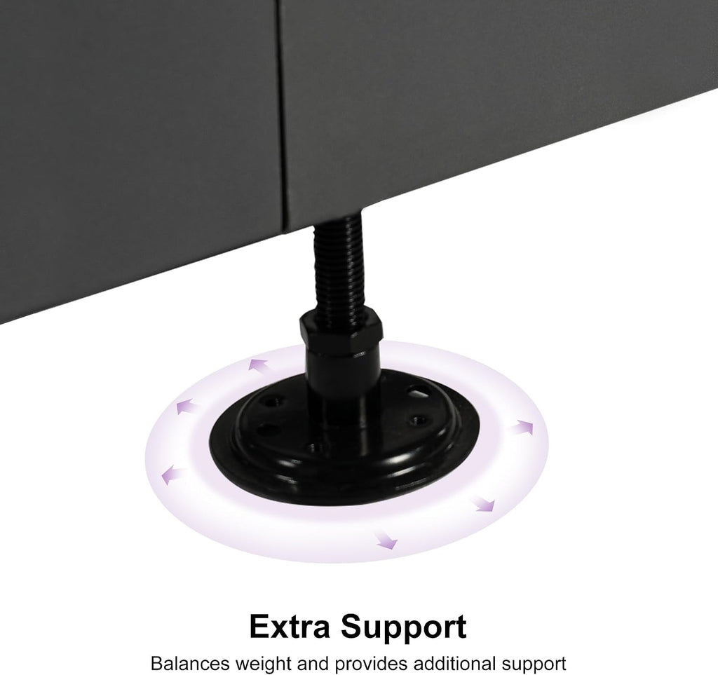 Patio Umbrella Base WK4500 with 4 Lockable Wheels 1100 lbs High Capacity Heavy-Duty Cantilever Offset Steel Weighted