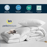 Goose Feather Down Fiber Cotton Comforter King - 100% Cotton Duvet Insert