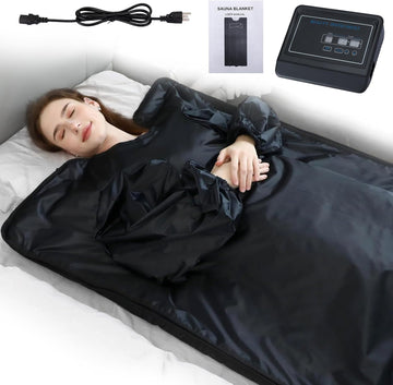 Sauna Blanket, Dual-Sided Temperature Control, Relieves Fatigue, Enhances Skin Elasticity