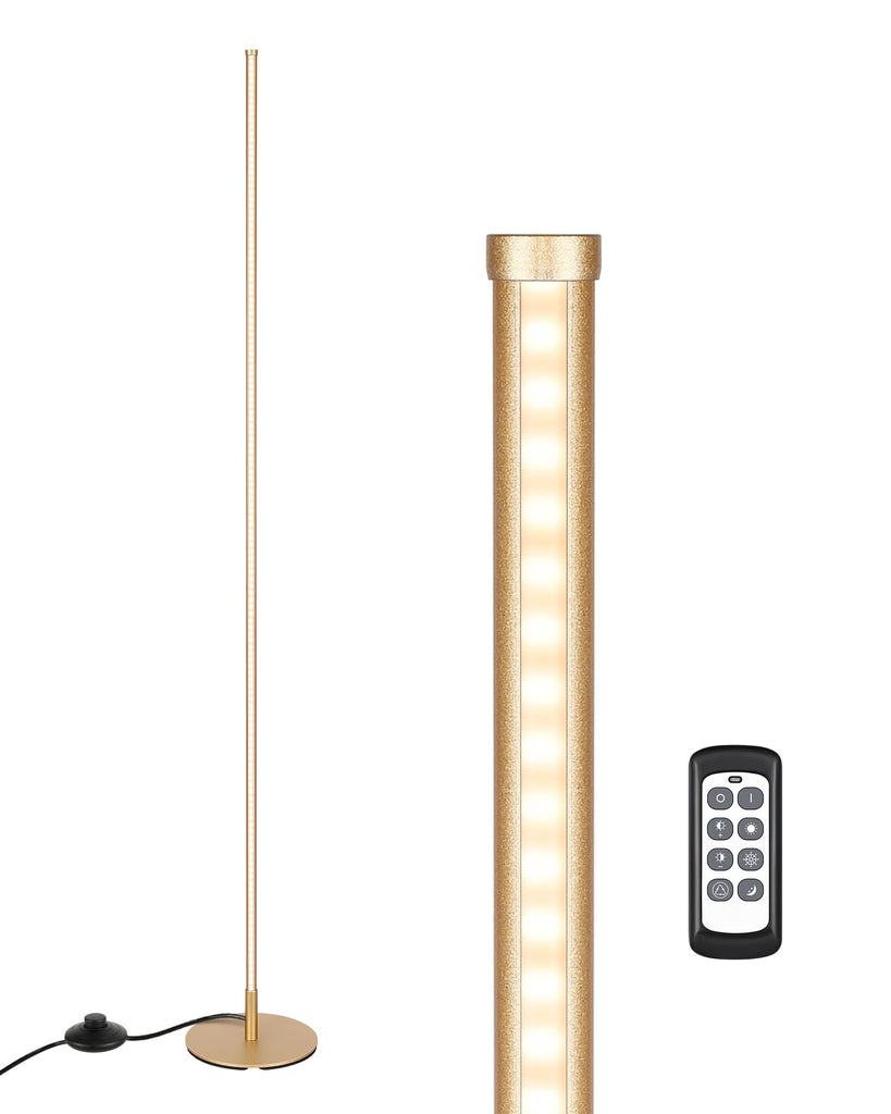 57.5" Corner Lamp with Remote & Foot Switch, Dimmable & 7CCT