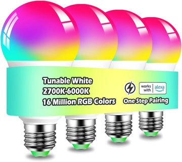 Smart Light Bulbs, 1300LM Color Changing Light Bulb, E26 Smart Bulbs