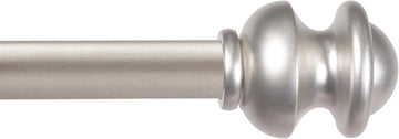 Kendall Standard Decorative Window Curtain Rod, KN71716, 28-48" (71cm-122cm), 5/8" (15.8mm) diameter, Brushed Nickel