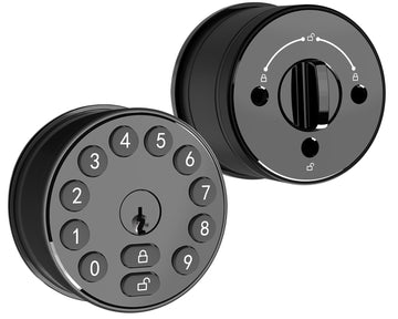 Keyless Entry Deadbolt Door Knob with Keypad for Front Door, Black