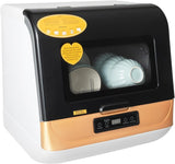 800W 110V Countertop Dishwasher, Portable Mini Dishwasher Full Panel Control Dish Washing Machine Co