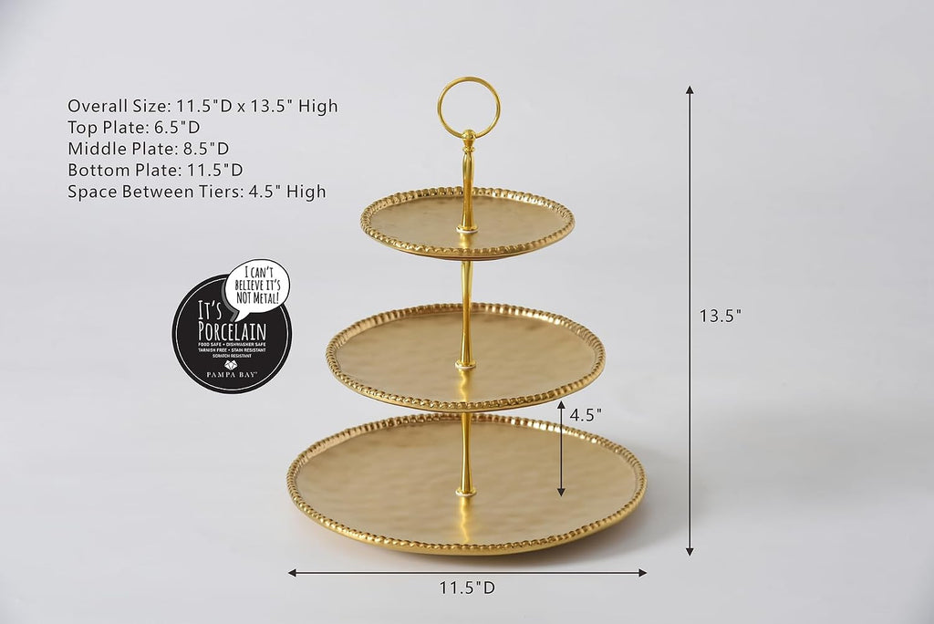 Monte Carlo, 3-Tiered Stand, 11.5" D x 13.5"