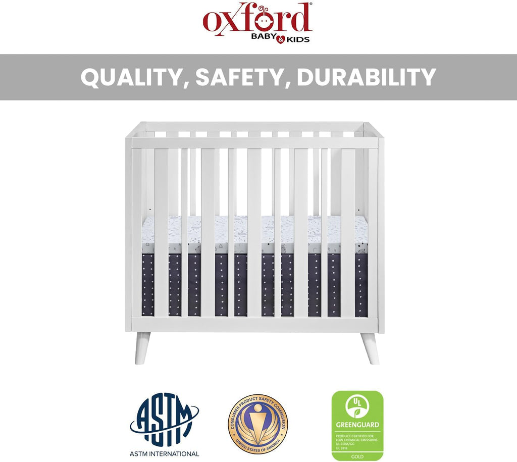 3 in 1 Mini Crib, White