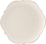 Chateau Cream 16-Piece Stoneware Dinnerware Set, Service for 4, Off White