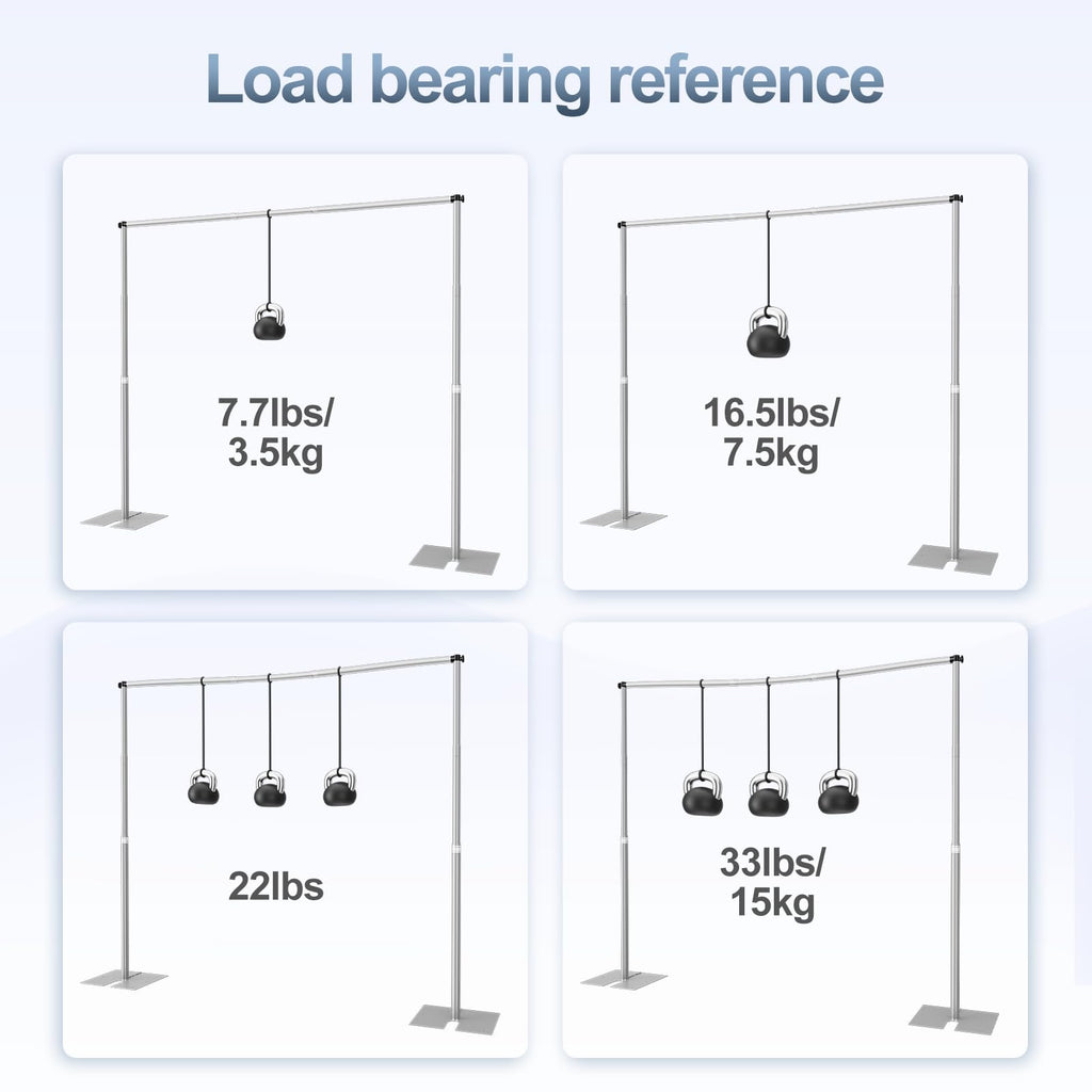10x10ft Heavy Duty Backdrop Stand Adjustable Pipe and Drape Kit