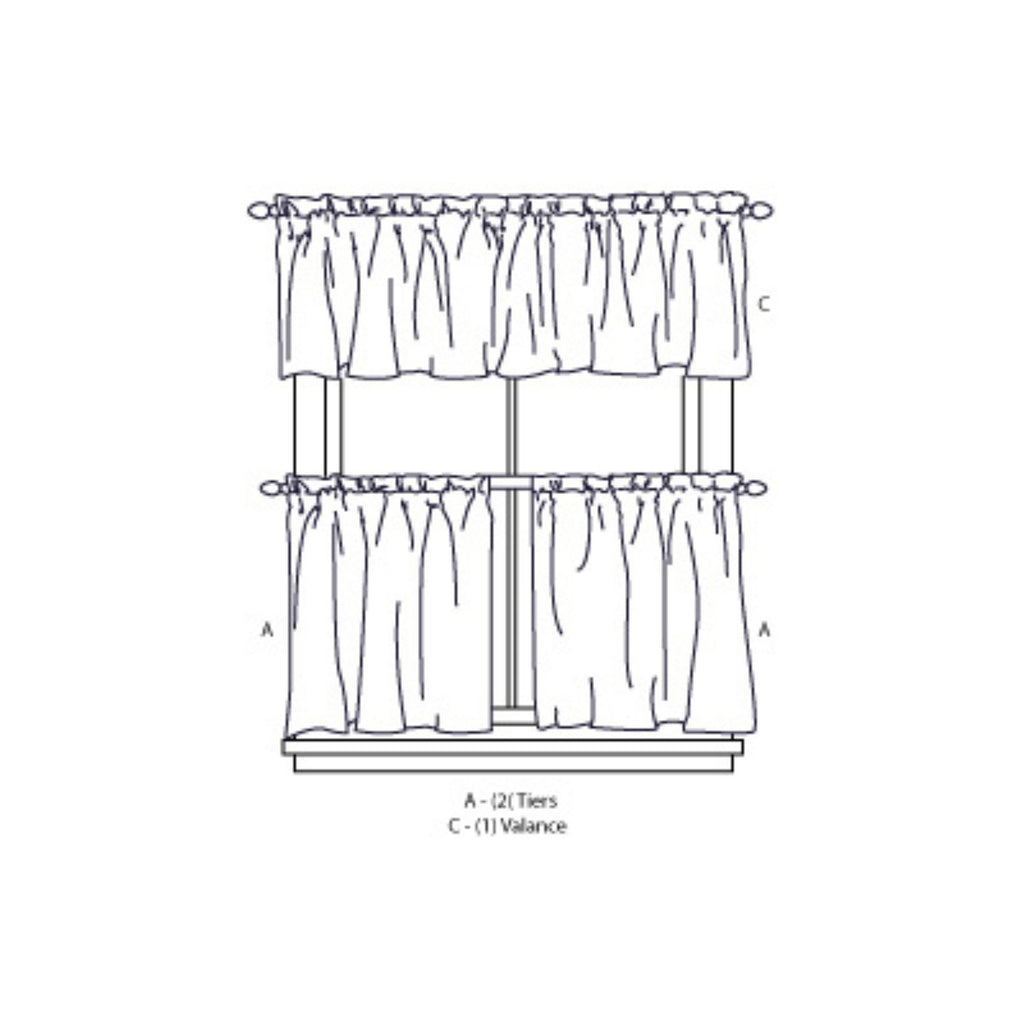 Crochet Kitchen Curtain Swag Pair, 58 x 30 in, White, 2-Piece