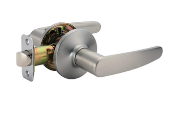 Easy Installation Straight Door Lever, Passage, Satin Nickel, 1-Pack
