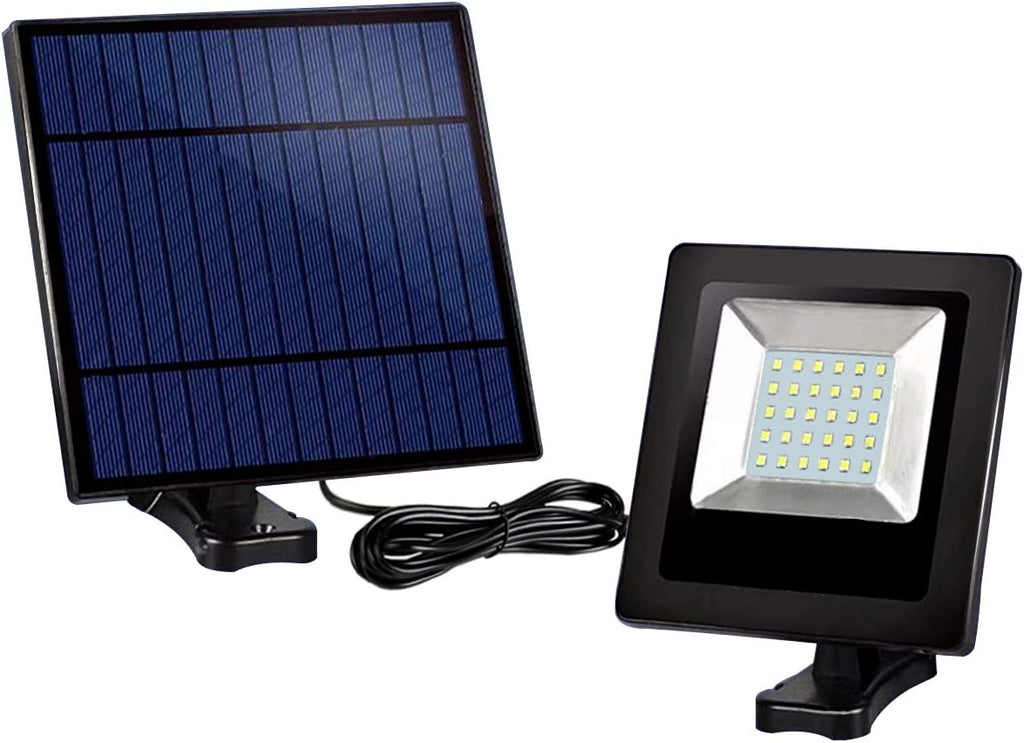 Solar Powered Lights Outdoor, Bright White Light IP65 Waterproof Auto Dusk to Dawn 350° Adjustable Solar Security