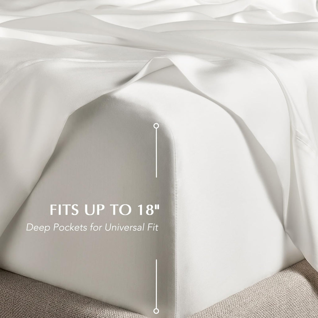 TencelTM Sheet Set, Breathable & Cooling, King, Bright White