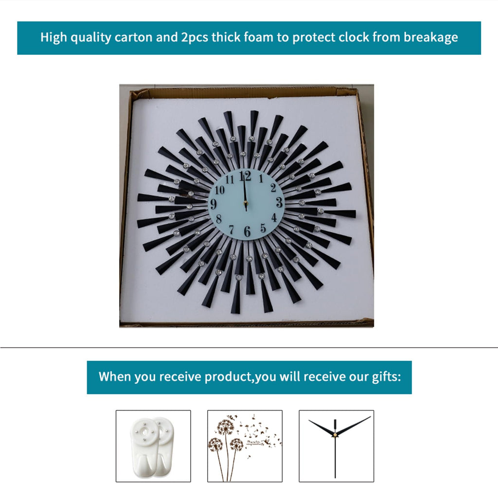 Large Wall Clocks Decor Modern Big Silent Wall Clock