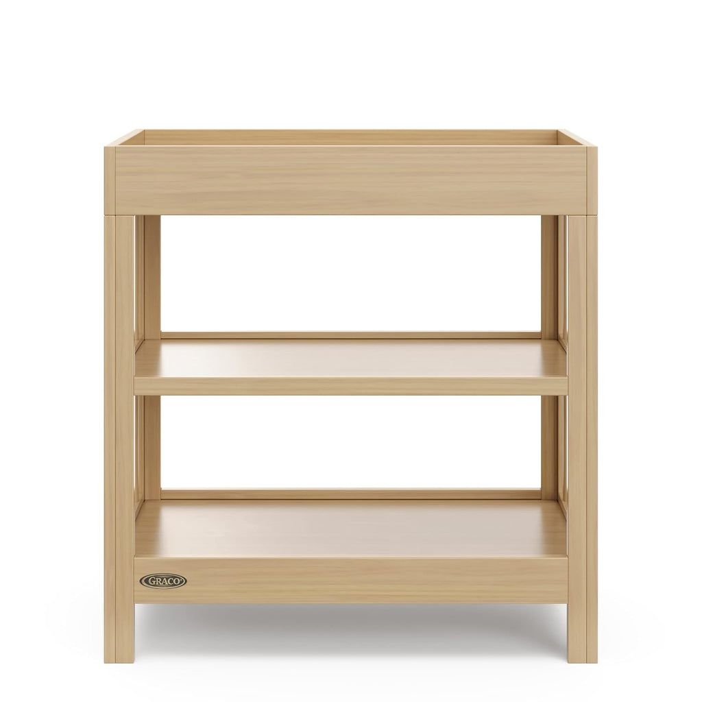 Changing Table with Water-Resistant Changing Pad, Driftwood | GREENGUARD Gold Certified, Includes Bonus