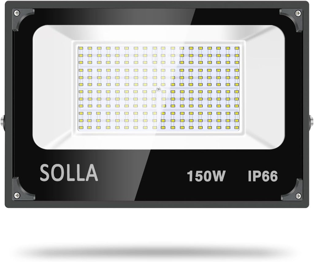 2 Pack 150W Led Flood Lights, 15000lm 6000K Daylight White Exterior Flood Lighting, Outdoor Indoor Lights Fixture