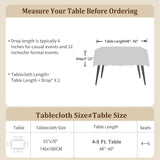 Rustic Tablecloth Cotton Linen Waterproof Farmhouse Tablecloth Burlap Table Cloths Dining Cloth Tabl