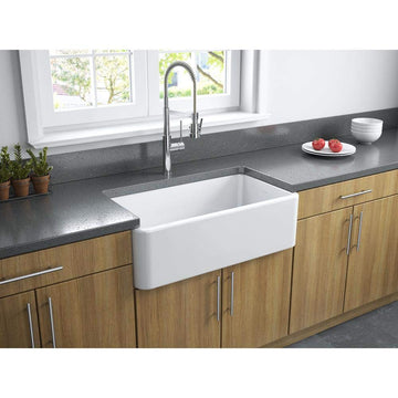 33" Reversible Fireclay Farmhouse Sink