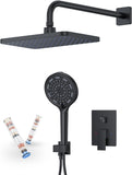 Matte Black 11-Inch Rainfall Shower System