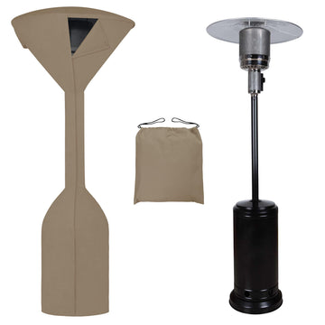 Stand-Up Patio Heater Cover, 95"H x 34"D x 19"B, Camel